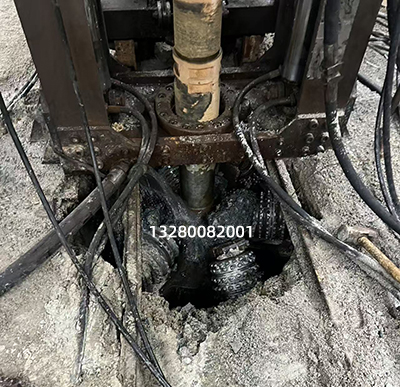 1.5米地面通風孔天井鉆機施工完成